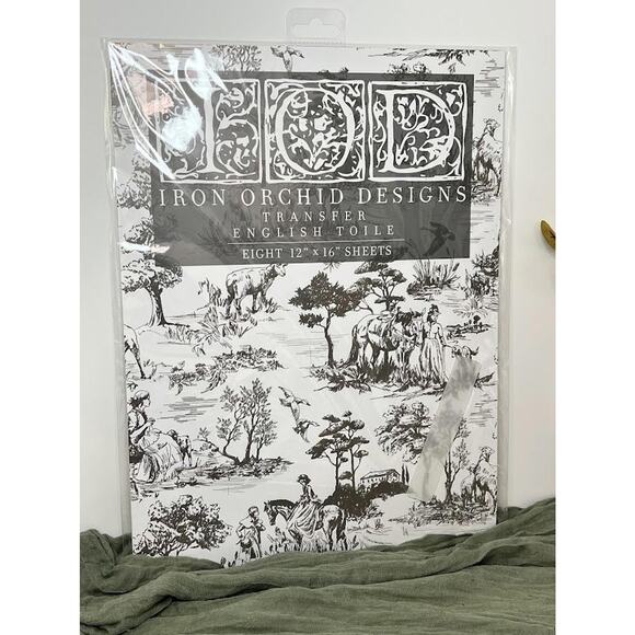 ENGLISH TOILE - IOD Transfer Pad - Eight 12